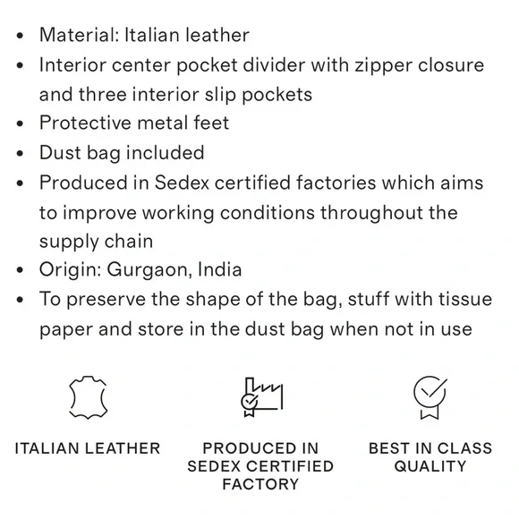 Quince Italian Leather Triple Compartment Tote Olive Green - Picture 7 of 16